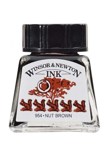 Winsor Newton Drawing Ink Çini Mürekkebi 14ml 441 Nut Brown