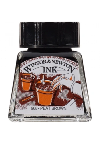 Winsor Newton Drawing Ink Çini Mürekkebi 14ml 469 Peat Brown