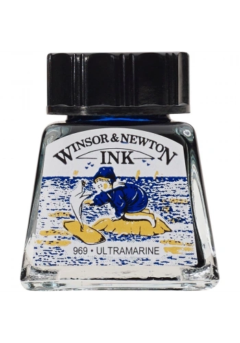 Winsor Newton Drawing Ink Çini Mürekkebi 14ml 660 Ultramarine