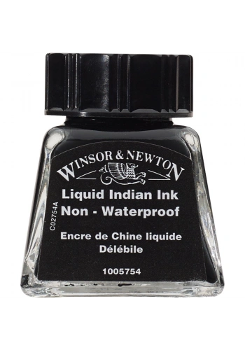 Winsor Newton Drawing Ink Çini Mürekkebi 14ml 754 Liquid Indian Ink