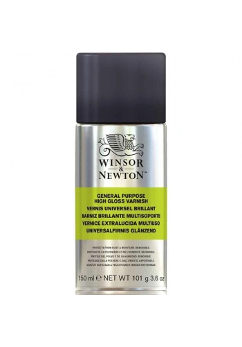 Winsor & Newton General Purpose High Gloss Varnish Çok Amaçlı Parlak Sprey Vernik 150 ml.