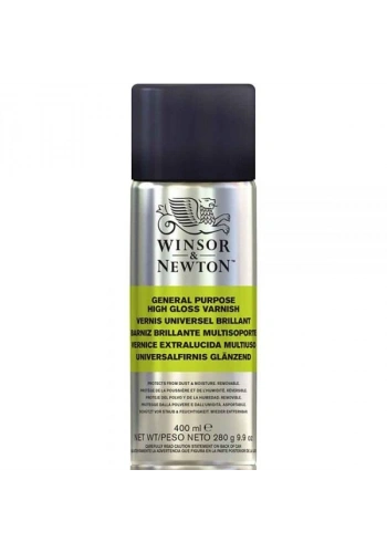 Winsor & Newton General Purpose High Gloss Varnish Çok Amaçlı Parlak Sprey Vernik 400 ml.
