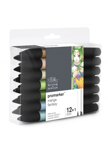 Winsor Newton Promarker 12+1 Set Manga Fantasy