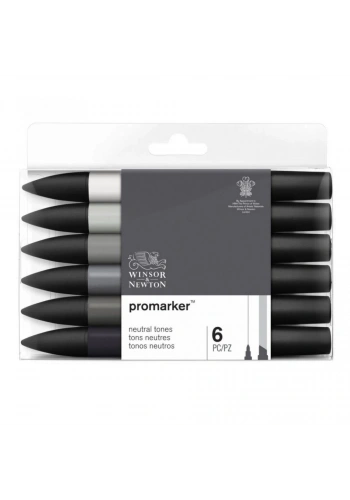 Winsor Newton Promarker Set Neutral Tones 6lı (Nötr Tonlar)