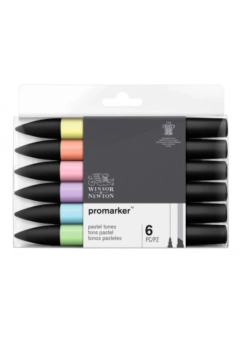 Winsor Newton Promarker Set Pastel Tones 6lı (Pastel Tonları)