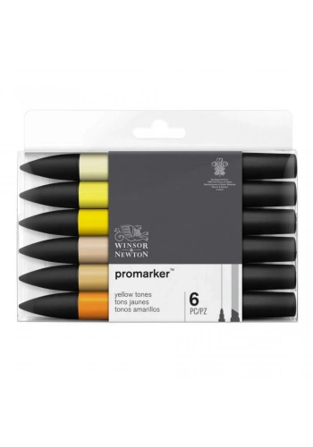 Winsor Newton Promarker Set Yellow Tones 6lı
