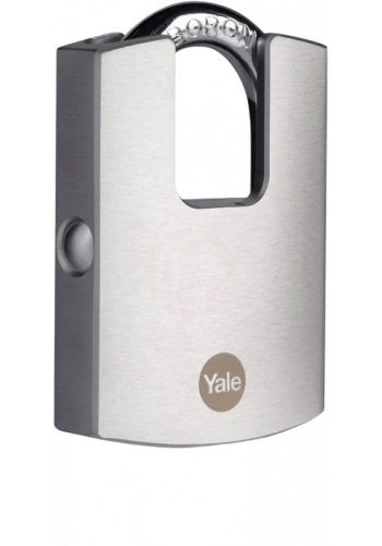 Yale Kilit DMU Krom Kaplamalı Asma Kilit Muhafazalı 50 mm - Y122B/50/123/1