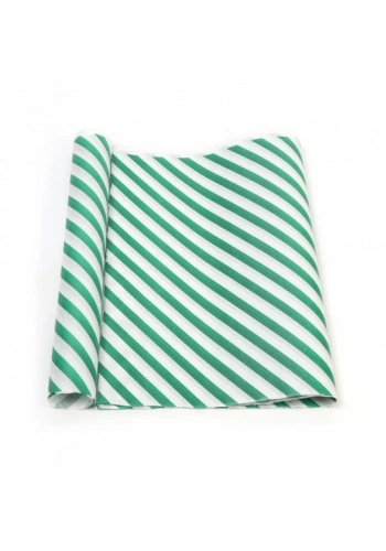 YEŞİL ÇİZGİ BASKILI 40GR İTHAL BEYAZ SÜLFİT AMBALAJ KAĞIDI 70X100CM 2 kg