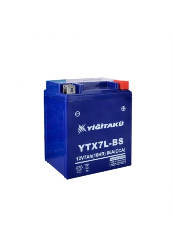 Yiğit 12V 7Ah (C10) Motosiklet Aküsü YTX7L-BS