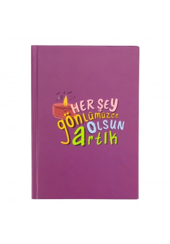 Yıldız Sert Kapak 14x20cm 80yp Duygulu Defter Çizgili Her Şey