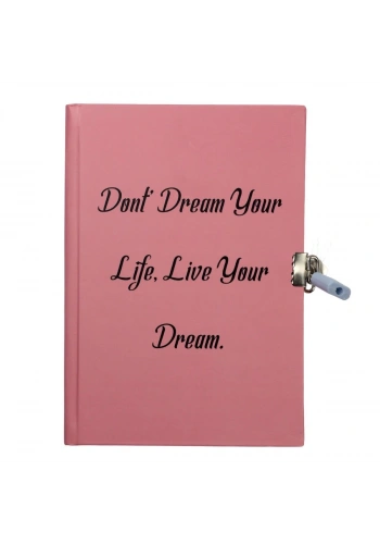 Yıldız Sert Kapak 14x20cm 80yp Kids Seri Hatıra Defteri Çizgili Kilitli Dont Dream