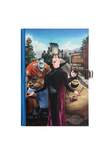 Yıldız Sert Kapak 14x20cm 80yp Kids Seri Hatıra Defteri Çizgili Kilitli Hotel Transylvania