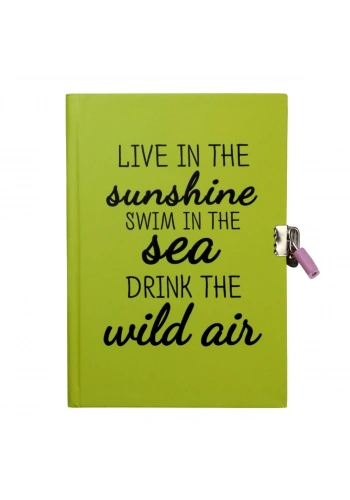 Yıldız Sert Kapak 14x20cm 80yp Kids Seri Hatıra Defteri Çizgili Kilitli Live İn