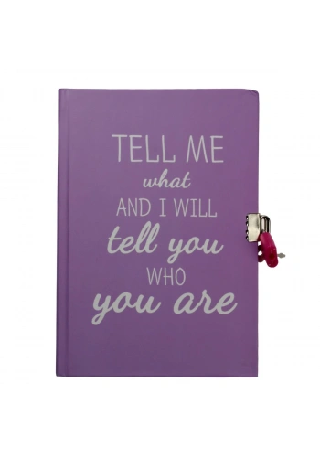 Yıldız Sert Kapak 14x20cm 80yp Kids Seri Hatıra Defteri Çizgili Kilitli Tell Me