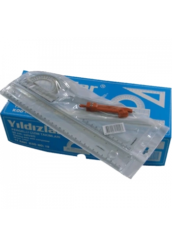 Yıldızlar Çizim Takımı Pergelli 30 CM 19