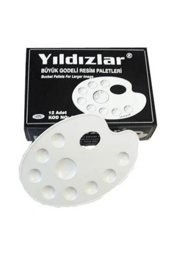 Yıldızlar Godeli Resim Paleti Büyük Oval (138)