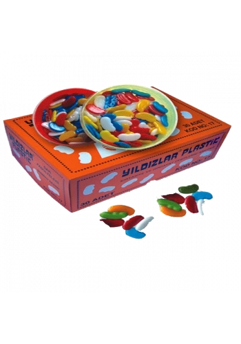 Yıldızlar Sayı Fasulyesi Plastik Kutuda 17