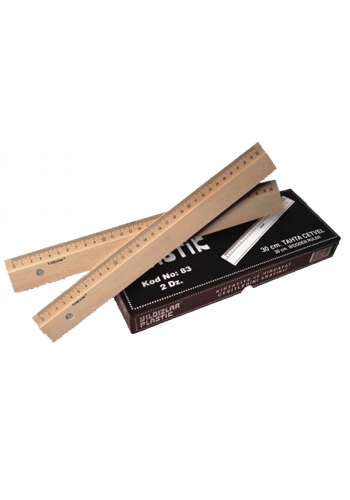 Yıldızlar Standart Cetvel Tahta 30 CM 83