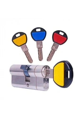 Yuma Kilit Plastik Kafalı Bilyalı Barel 6 Pim Çelik Kapı Set