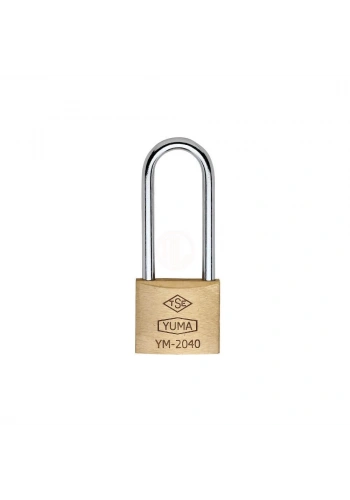 Yuma Kilit Uzun Kancalı Pirinç Asma Kilit 40 mm - YM-2040L
