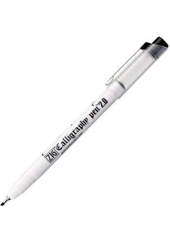 Zig Calligraphy Pen Arabic Yan Kesik Kaligrafi Kalemi 2.0 mm. Siyah