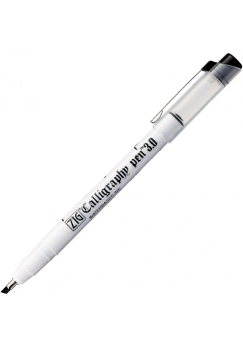 Zig Calligraphy Pen Arabic Yan Kesik Kaligrafi Kalemi 3.0 mm. Siyah