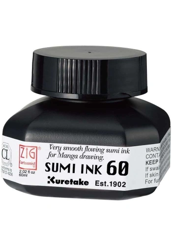 Zig Cartoonist Sumi Ink Siyah 60 ml