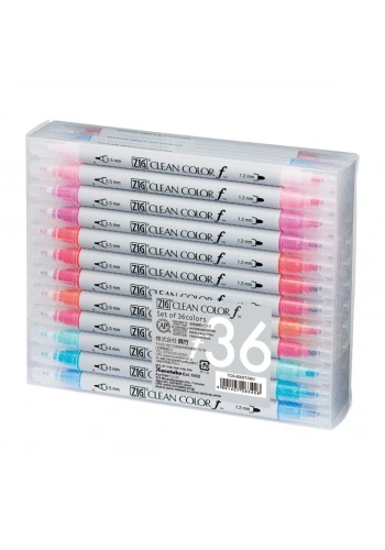 Zig Clean Color F TCS-6000T Çift Uçlu Marker Set 36lı