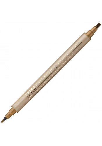Zig Kaligrafi Kalemi MS-8400 Çift Taraflı Düz Kesik 2.0-3.5mm 123 Metalik Bakır (Copper)