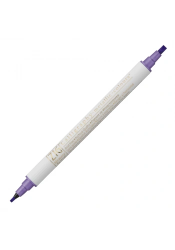 Zig Kaligrafi Kalemi MS-8400 Çift Taraflı Düz Kesik 2.0-3.5mm 124 Metalik Mor (Violet)