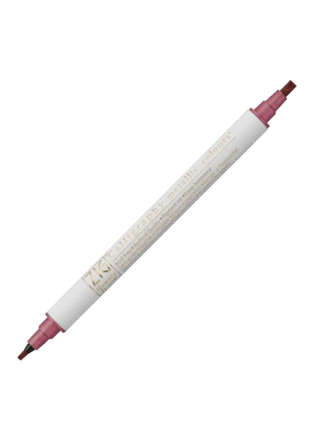 Zig Kaligrafi Kalemi MS-8400 Çift Taraflı Düz Kesik 2.0-3.5mm 126 Metalik Kırmızı (Red)