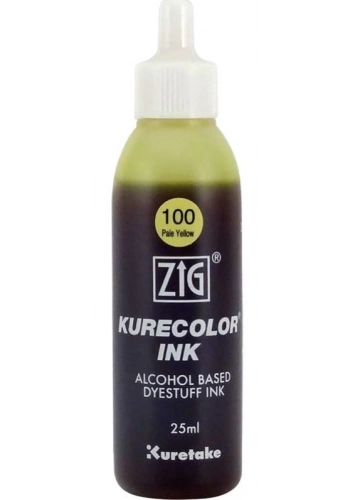 Zig Kurecolor Ink Alkol Bazlı Mürekkep 25ml 120 Barium Yellow