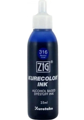 Zig Kurecolor Ink Alkol Bazlı Mürekkep 25ml 319 (316) Menthol Violet