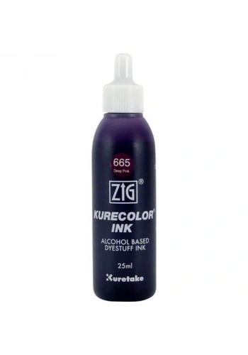Zig Kurecolor Ink Alkol Bazlı Mürekkep 25ml 665 Deep Pink