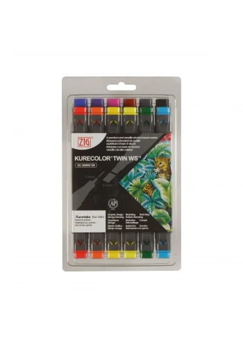 Zig Kurecolor KC3000/12B3 Twin WS Marker Kalem 12li Natural Colors