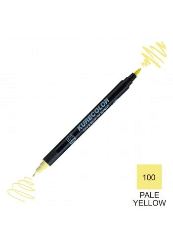 Zig Kurecolor Mangaka Fine&Brush Çift Taraflı Kalem CNKC-2200 No 100 Pale Yellow
