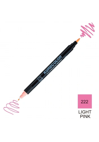 Zig Kurecolor Mangaka Fine&Brush Çift Taraflı Kalem CNKC-2200 No 222 (221) Light Pink