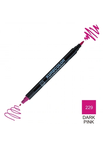 Zig Kurecolor Mangaka Fine&Brush Çift Taraflı Kalem CNKC-2200 No 229 Dark Pink