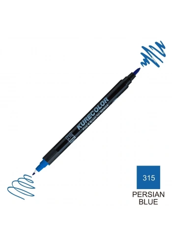 Zig Kurecolor Mangaka Fine&Brush Çift Taraflı Kalem CNKC-2200 No 315 Persian Blue