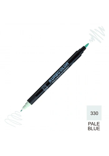 Zig Kurecolor Mangaka Fine&Brush Çift Taraflı Kalem CNKC-2200 No 330 Pale Blue