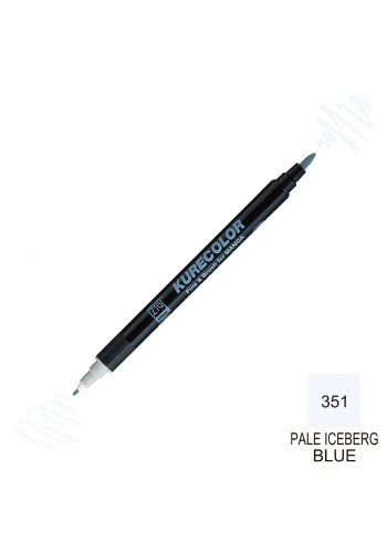 Zig Kurecolor Mangaka Fine&Brush Çift Taraflı Kalem CNKC-2200 No 351 Pale İceberg Blue
