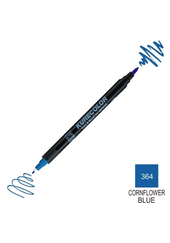 Zig Kurecolor Mangaka Fine&Brush Çift Taraflı Kalem CNKC-2200 No 364 Cornflower Blue