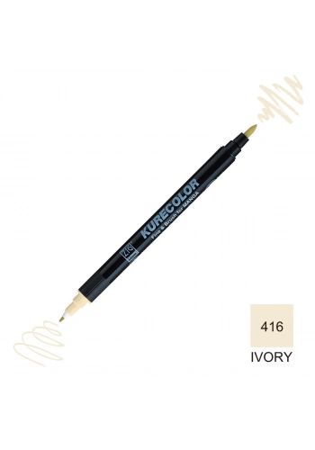 Zig Kurecolor Mangaka Fine&Brush Çift Taraflı Kalem CNKC-2200 No 416 İvory