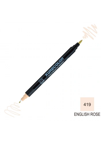 Zig Kurecolor Mangaka Fine&Brush Çift Taraflı Kalem CNKC-2200 No 419 English Rose