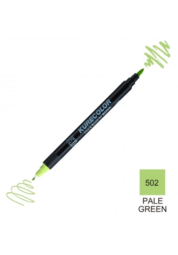 Zig Kurecolor Mangaka Fine&Brush Çift Taraflı Kalem CNKC-2200 No 502 Pale Green