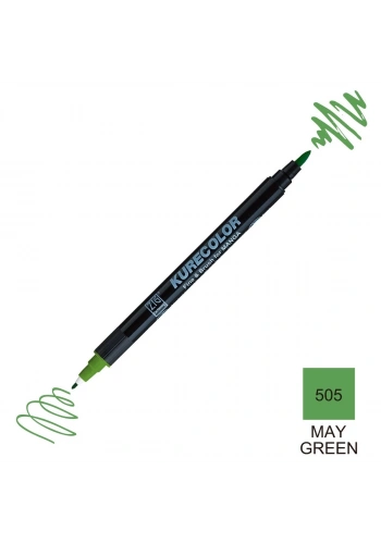 Zig Kurecolor Mangaka Fine&Brush Çift Taraflı Kalem CNKC-2200 No 505 May Green