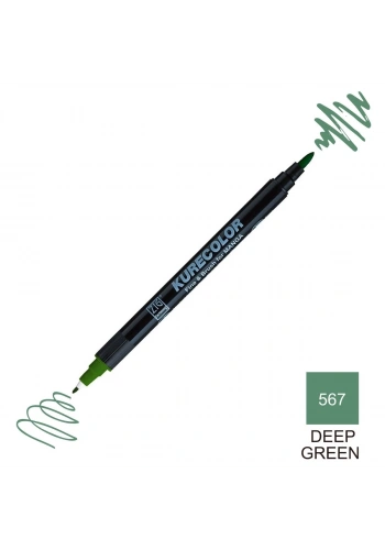 Zig Kurecolor Mangaka Fine&Brush Çift Taraflı Kalem CNKC-2200 No 567 Deep Green