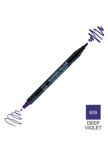 Zig Kurecolor Mangaka Fine&Brush Çift Taraflı Kalem CNKC-2200 No 609 Deep Violet