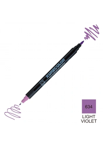 Zig Kurecolor Mangaka Fine&Brush Çift Taraflı Kalem CNKC-2200 No 634 Light Violet