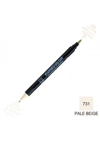 Zig Kurecolor Mangaka Fine&Brush Çift Taraflı Kalem CNKC-2200 No 731 Pale Beige